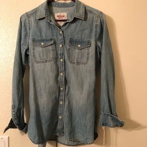 Denim long sleeve shirt
